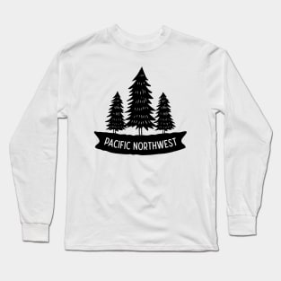 Pacific Northwest Trees Long Sleeve T-Shirt